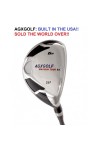 AGXGOLF MEN’S Edition, Magnum XS #6 HYBRID IRON (28 Degree) w/Free Head Cover: Available in Senior, Regular & Stiff flex - ALL SIZES. Additional Hybrid Iron Options!